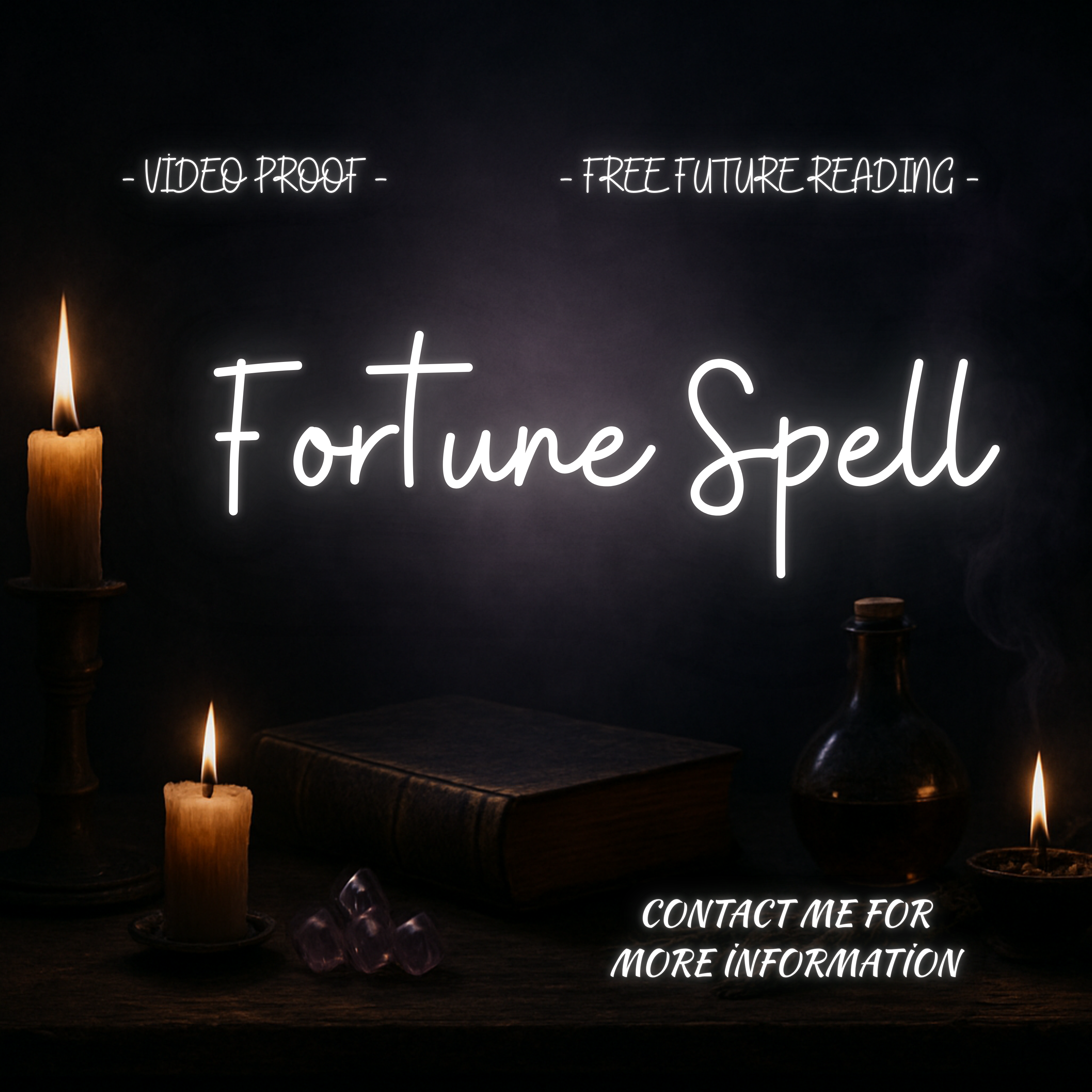 Handcrafted Good Fortune and Success Spell Jar for prosperity and positive energy