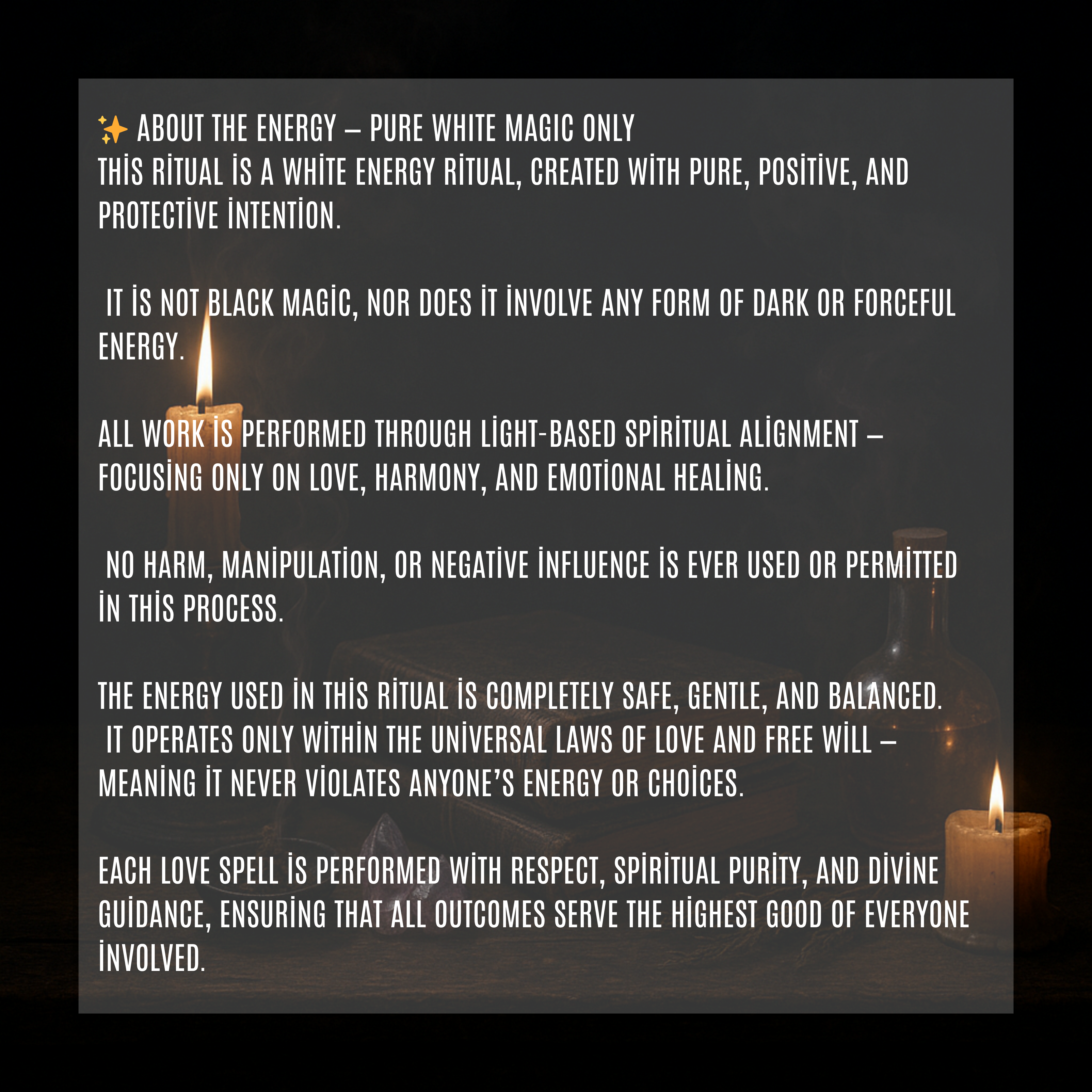 Cleansing ritual candle burning to release negative energy and restore peace