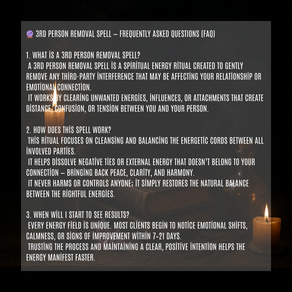 Spiritual cleansing and relationship protection spell kit packaged with care