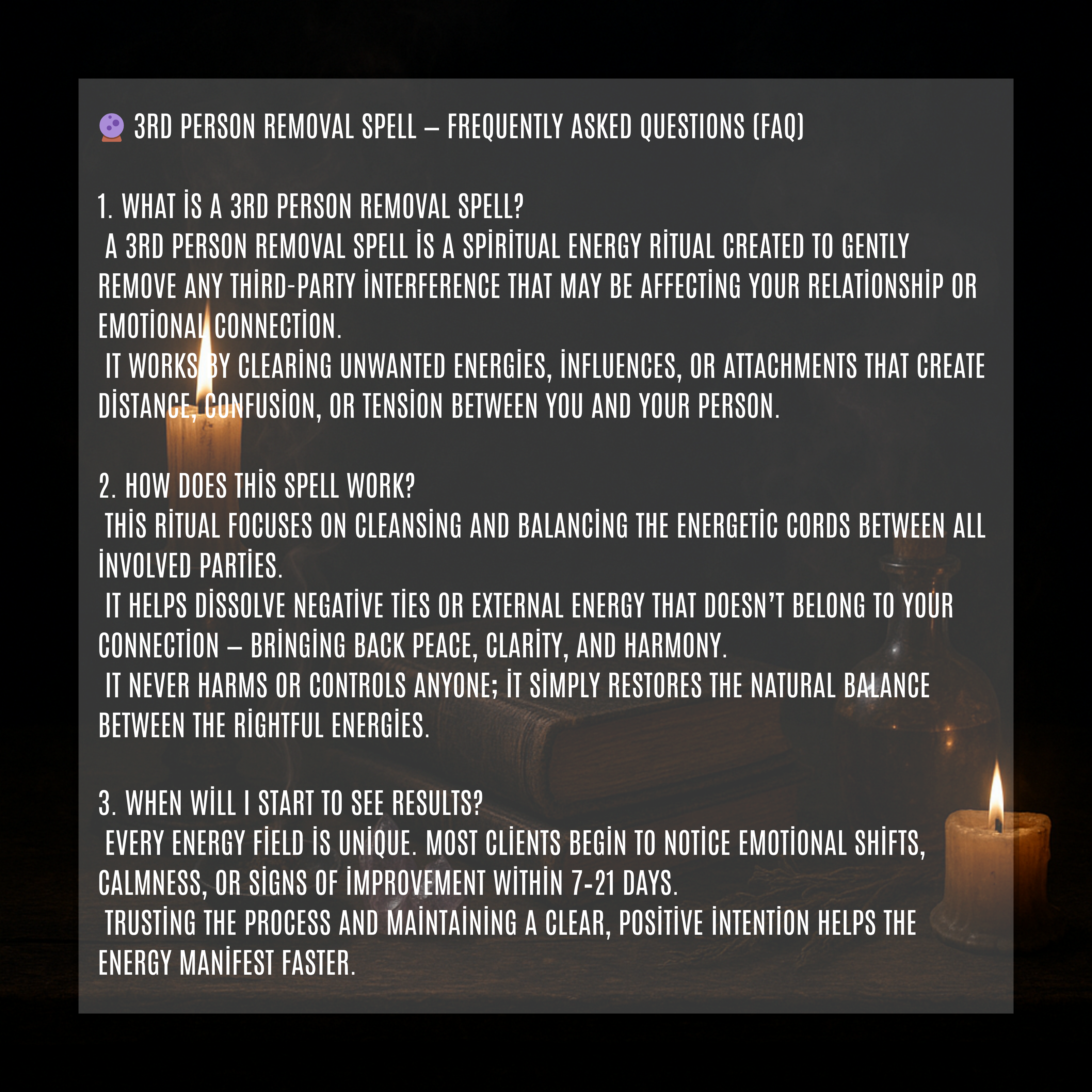 Spiritual cleansing and relationship protection spell kit packaged with care