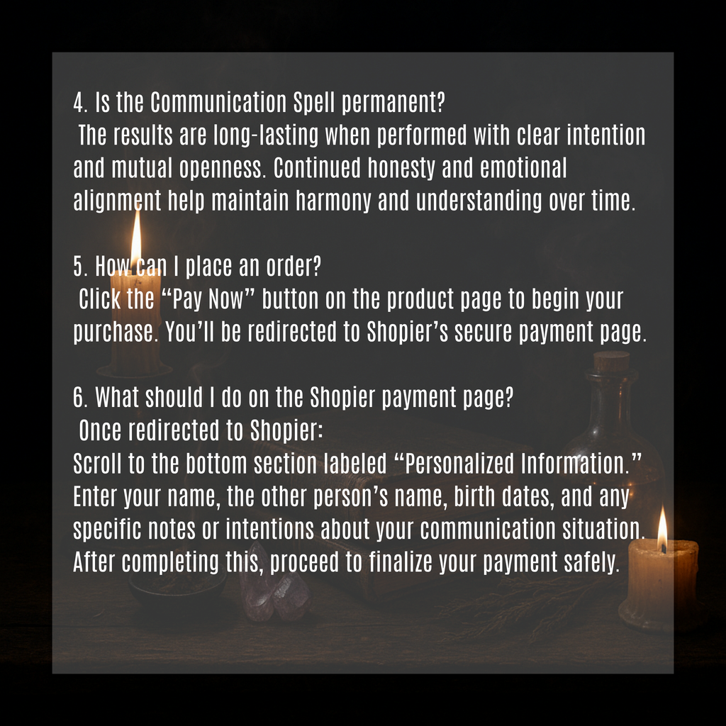 Personalized digital Communication Spell designed to strengthen emotional bonds