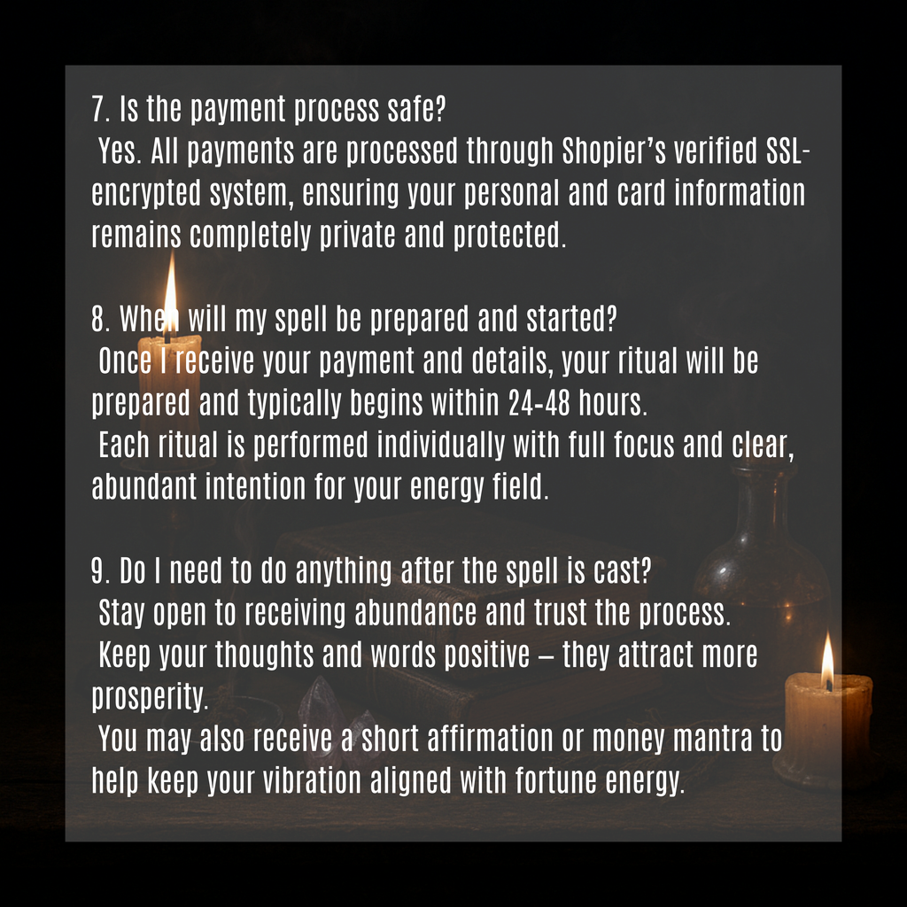 Good Fortune & Success Spell